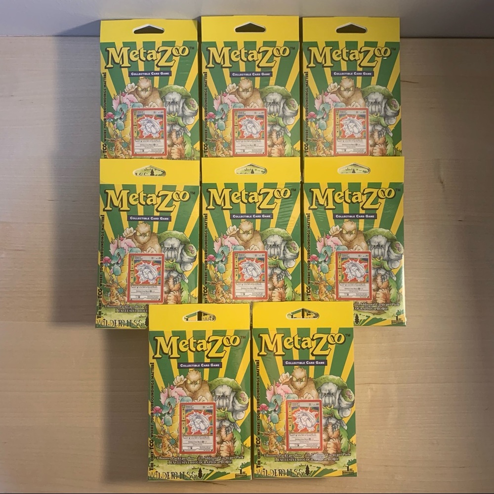 Metazoon 1ST Edition Wilderness Hanger Box w Dragon Of Oconto Falls 8 Box Lot